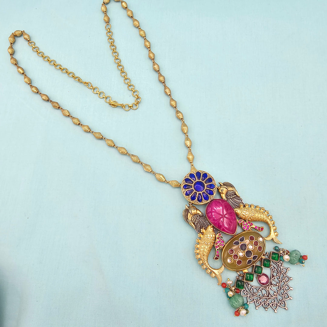 Silver Dual Tone Necklace