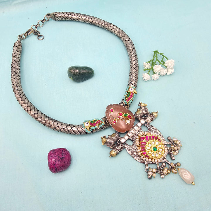 Fusion oxidized necklace