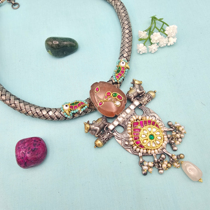 Fusion oxidized necklace