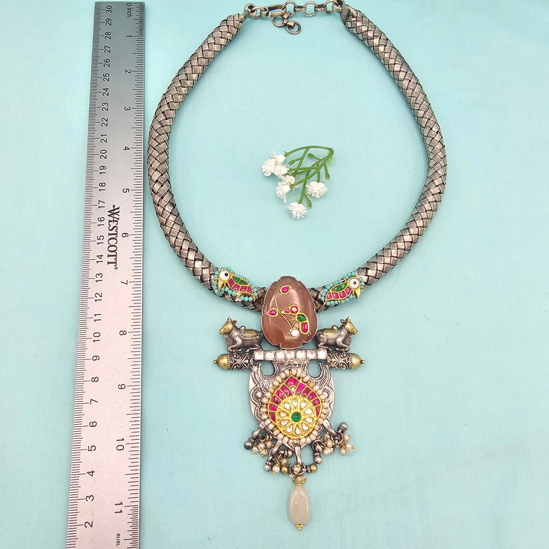 Fusion oxidized necklace