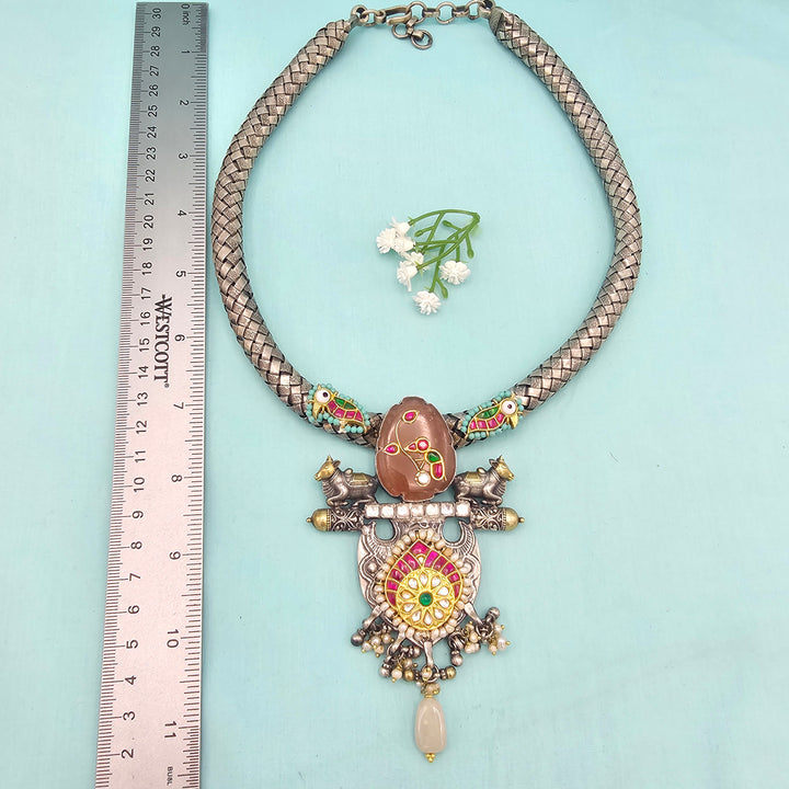 Fusion oxidized necklace
