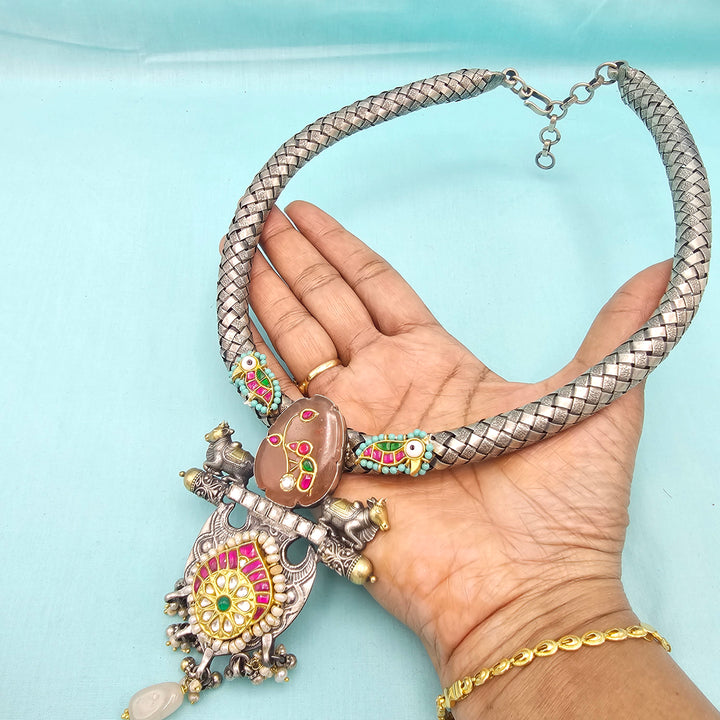 Fusion oxidized necklace