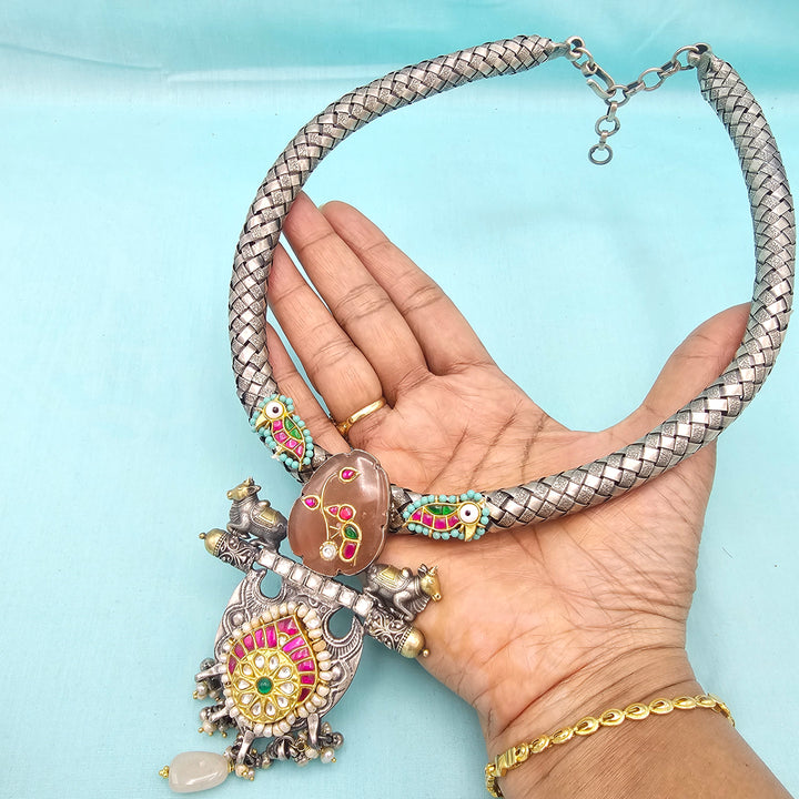 Fusion oxidized necklace