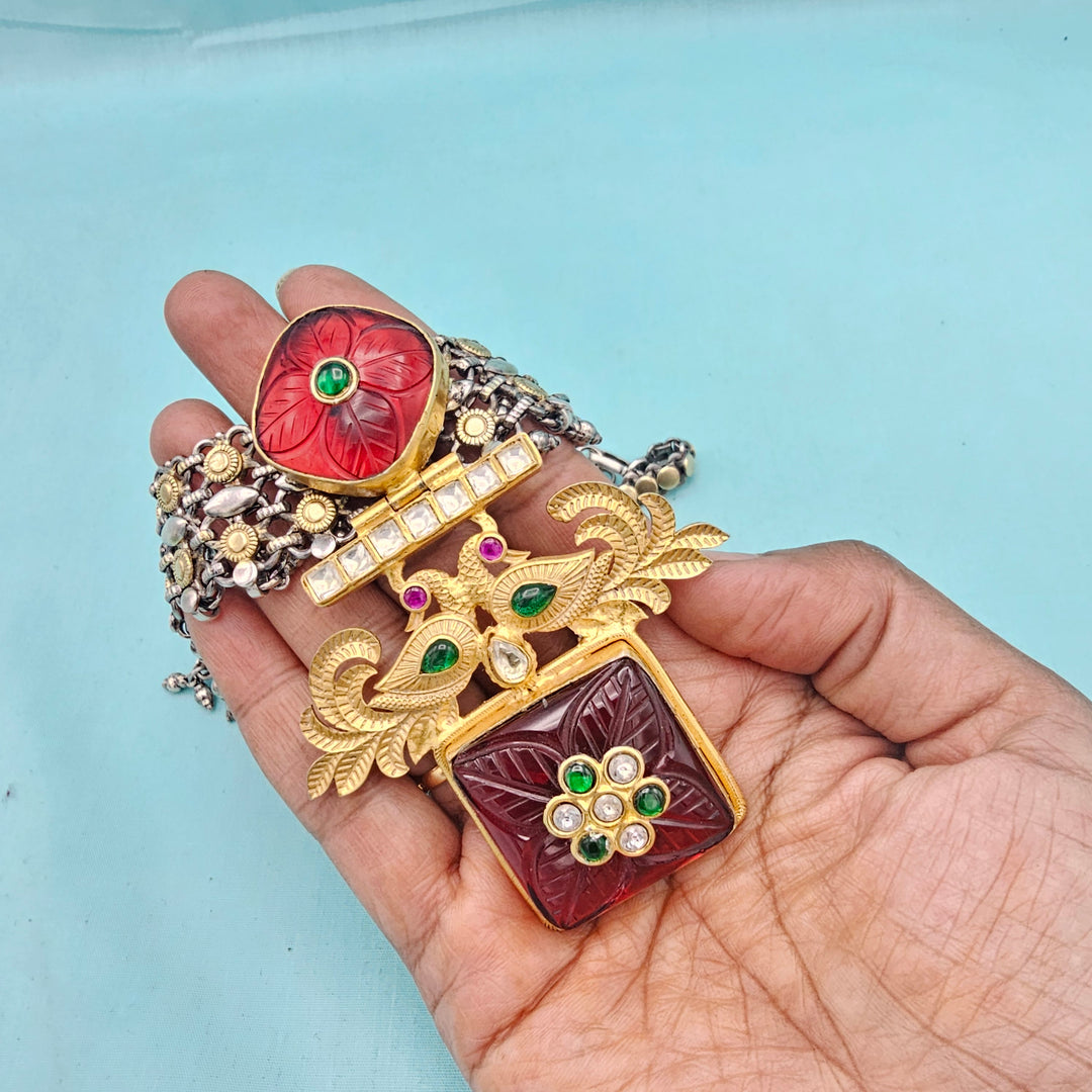 Silver Oxidized necklace