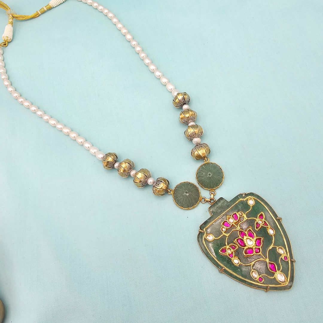 Aventurine inlay pendant