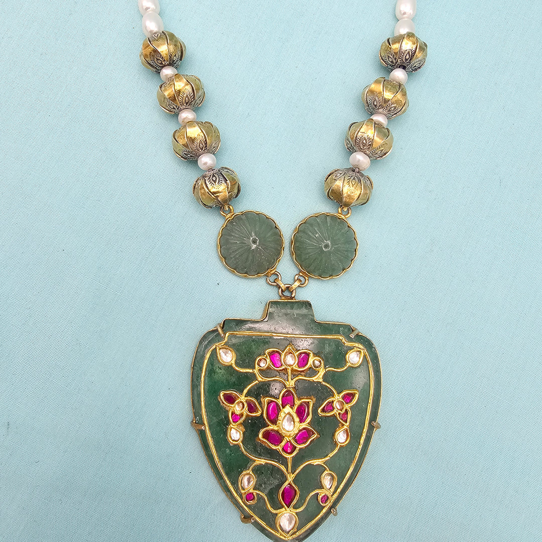 Aventurine inlay pendant
