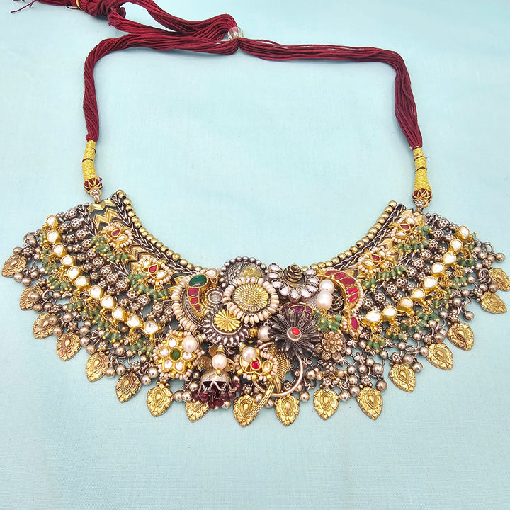 Silver Dual Tone Necklace