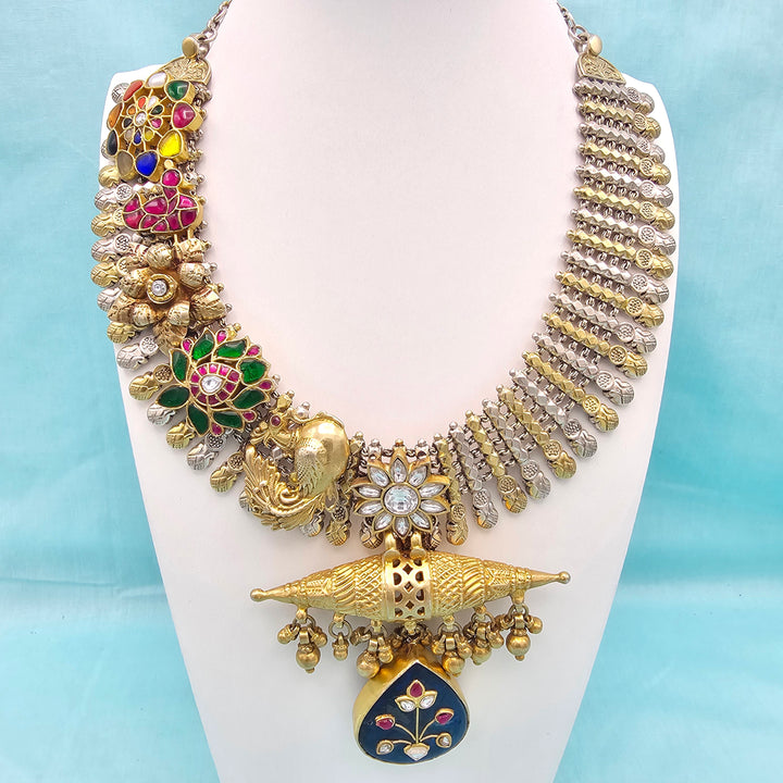 Silver Dual Tone Necklace
