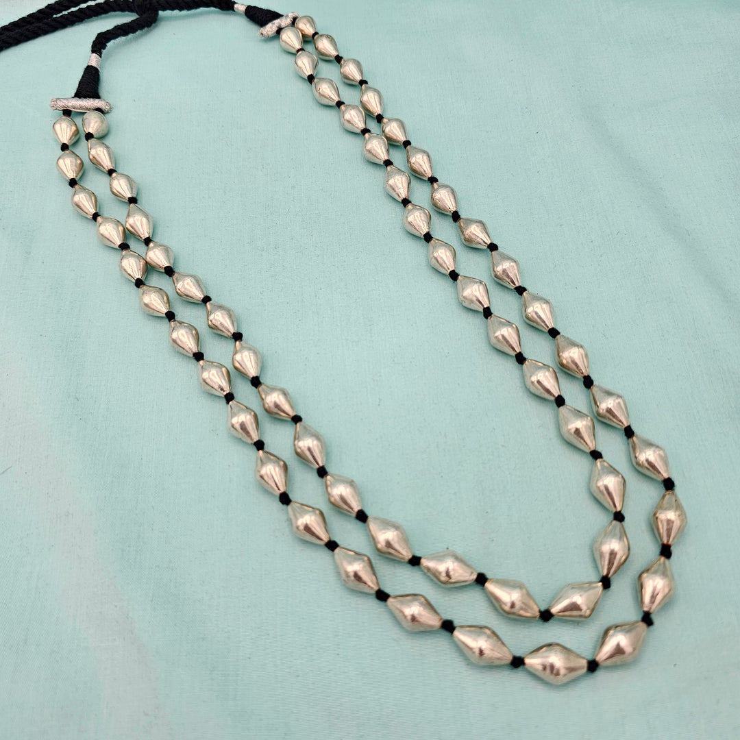 Silver Dholki Necklace