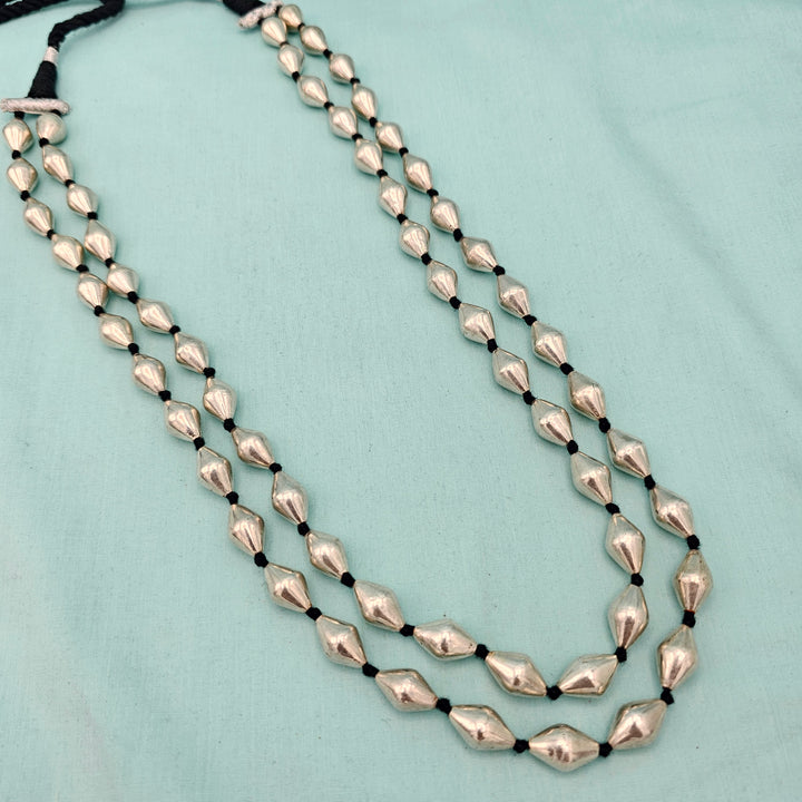 Silver Dholki Necklace