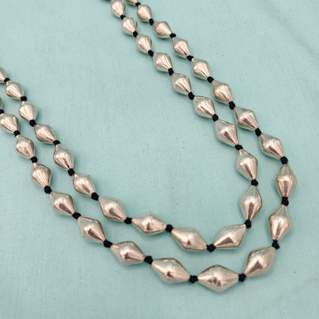 Silver Dholki Necklace