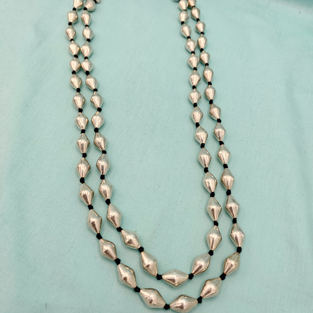 Silver Dholki Necklace