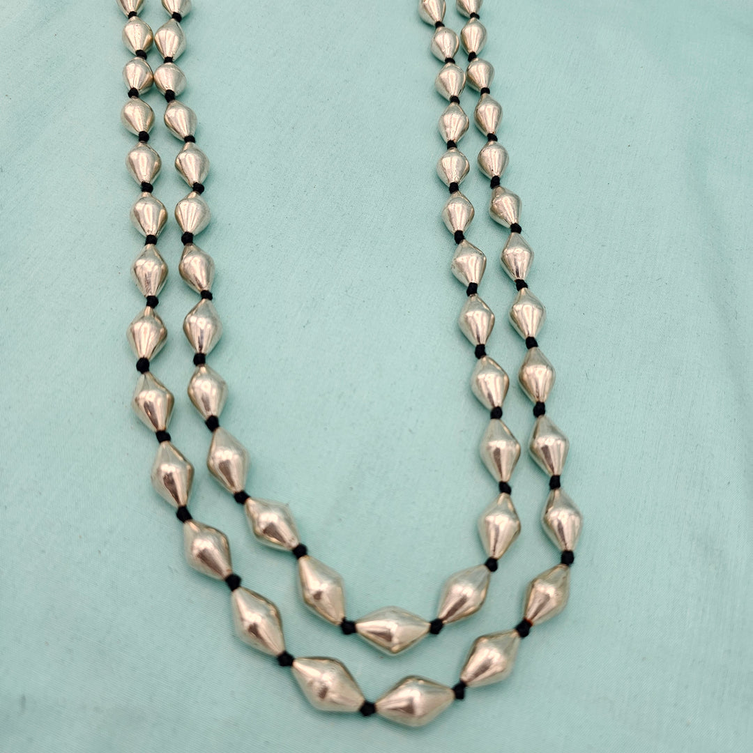 Silver Dholki Necklace