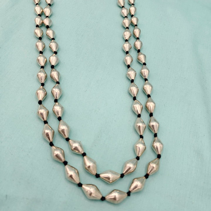 Silver Dholki Necklace