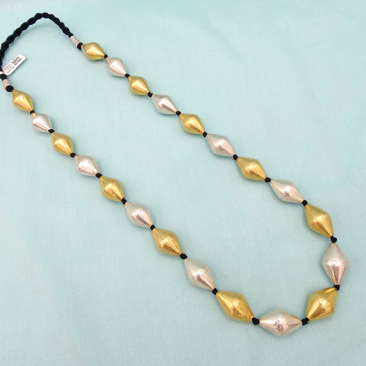 Silver Big Dholki Necklace