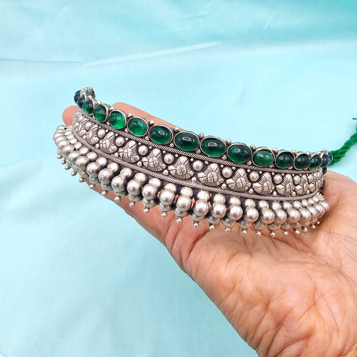 Silver Oxidized Choker