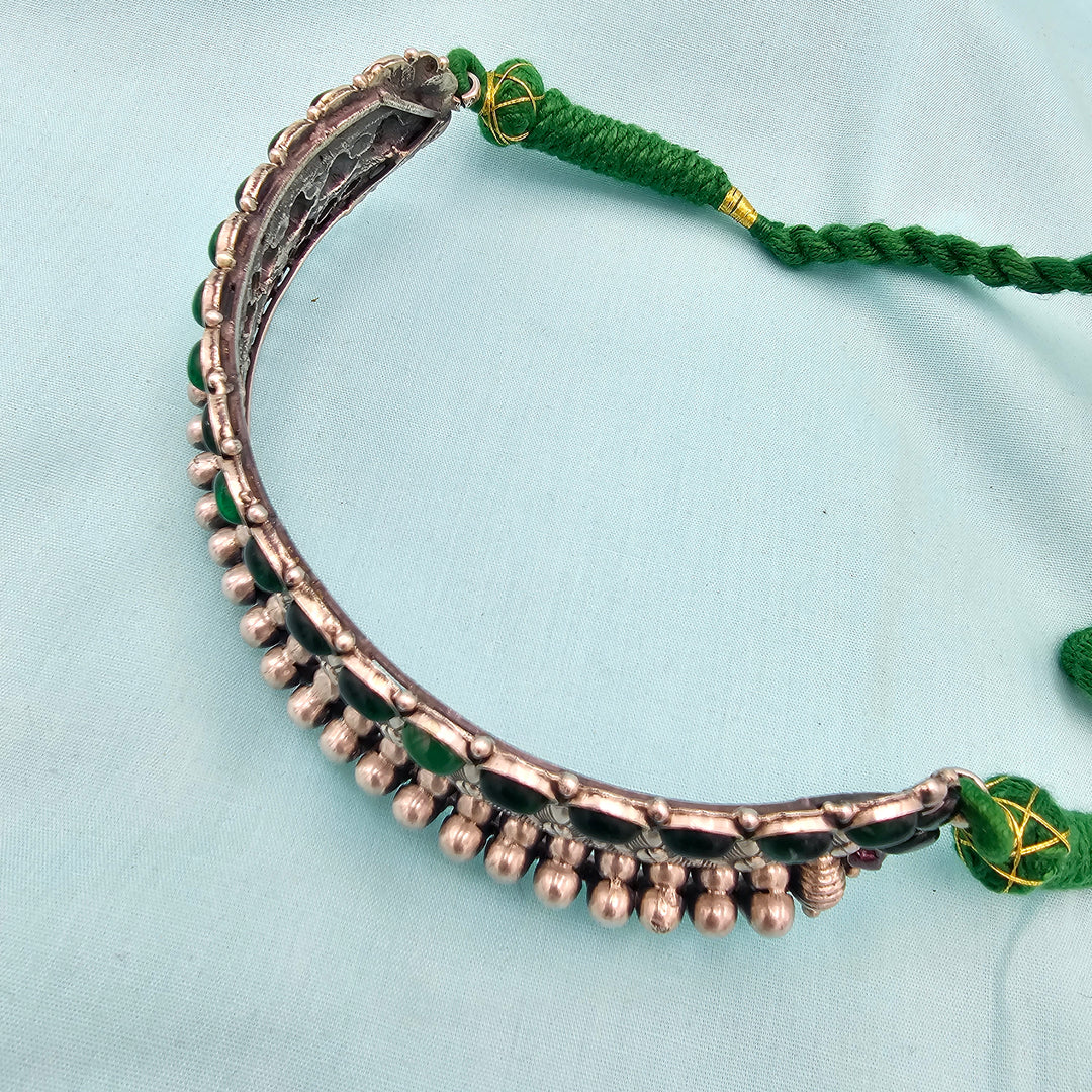 Silver Oxidized Choker