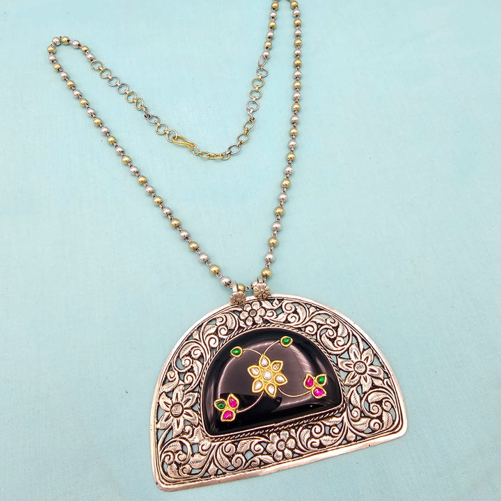 Fusion chitai inlay necklace