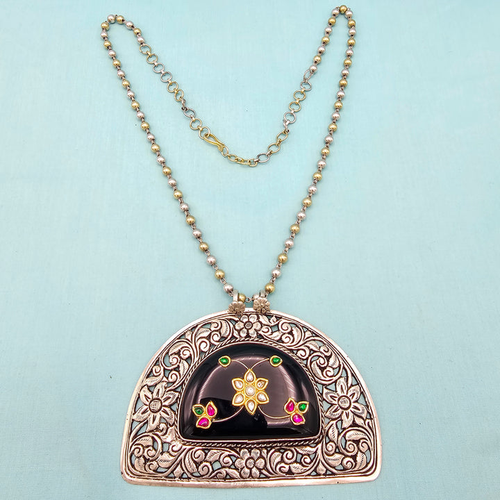 Fusion chitai inlay necklace
