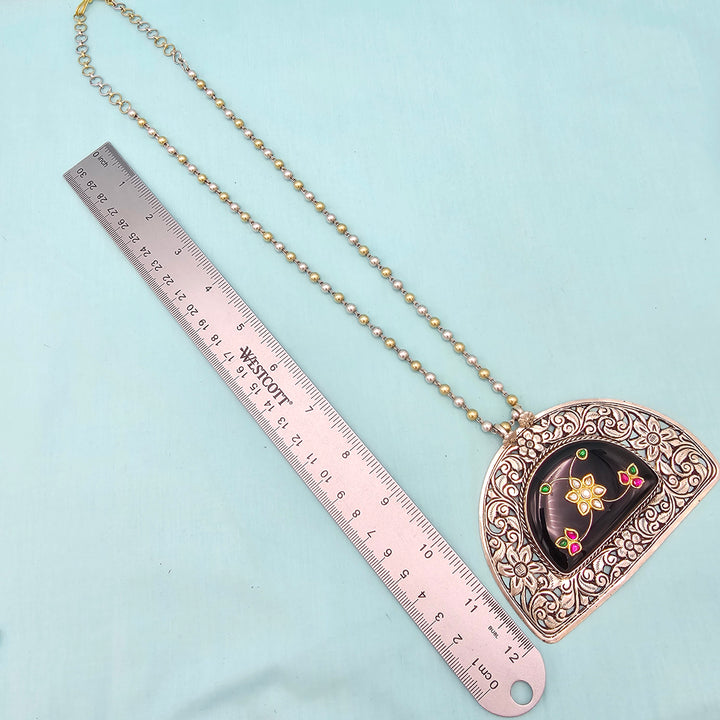 Fusion chitai inlay necklace