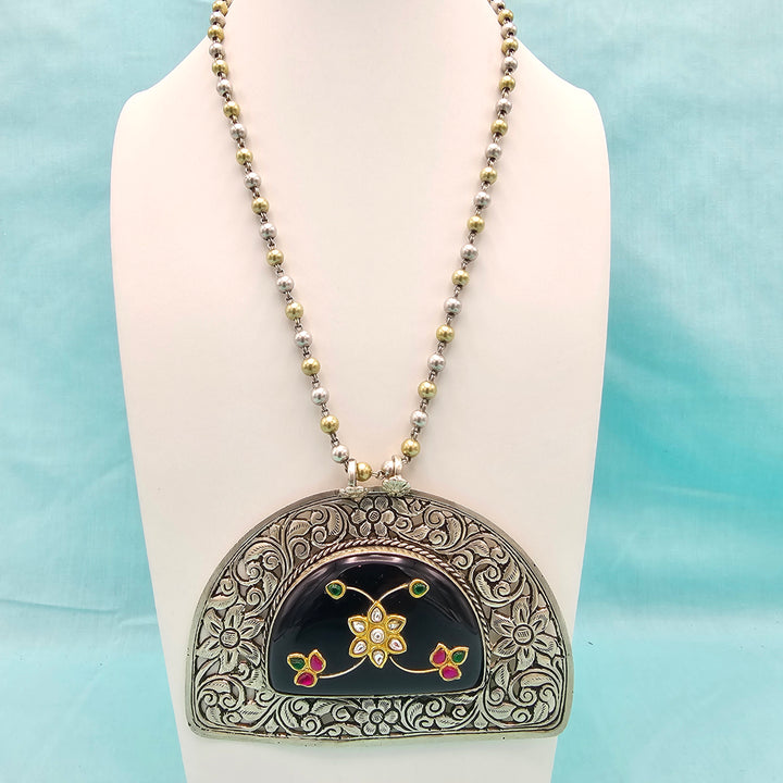 Fusion chitai inlay necklace