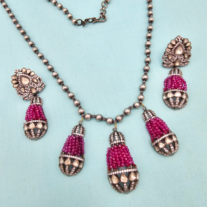 Silver Oxidized Necklace