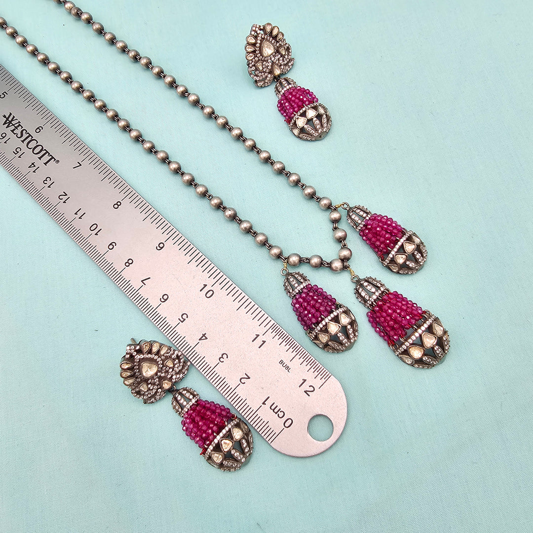 Silver Oxidized Necklace