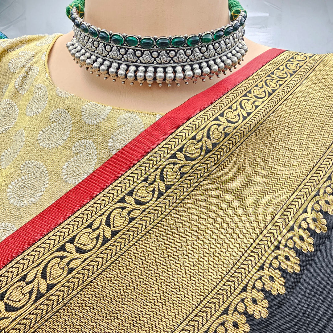 Silver Oxidized Choker