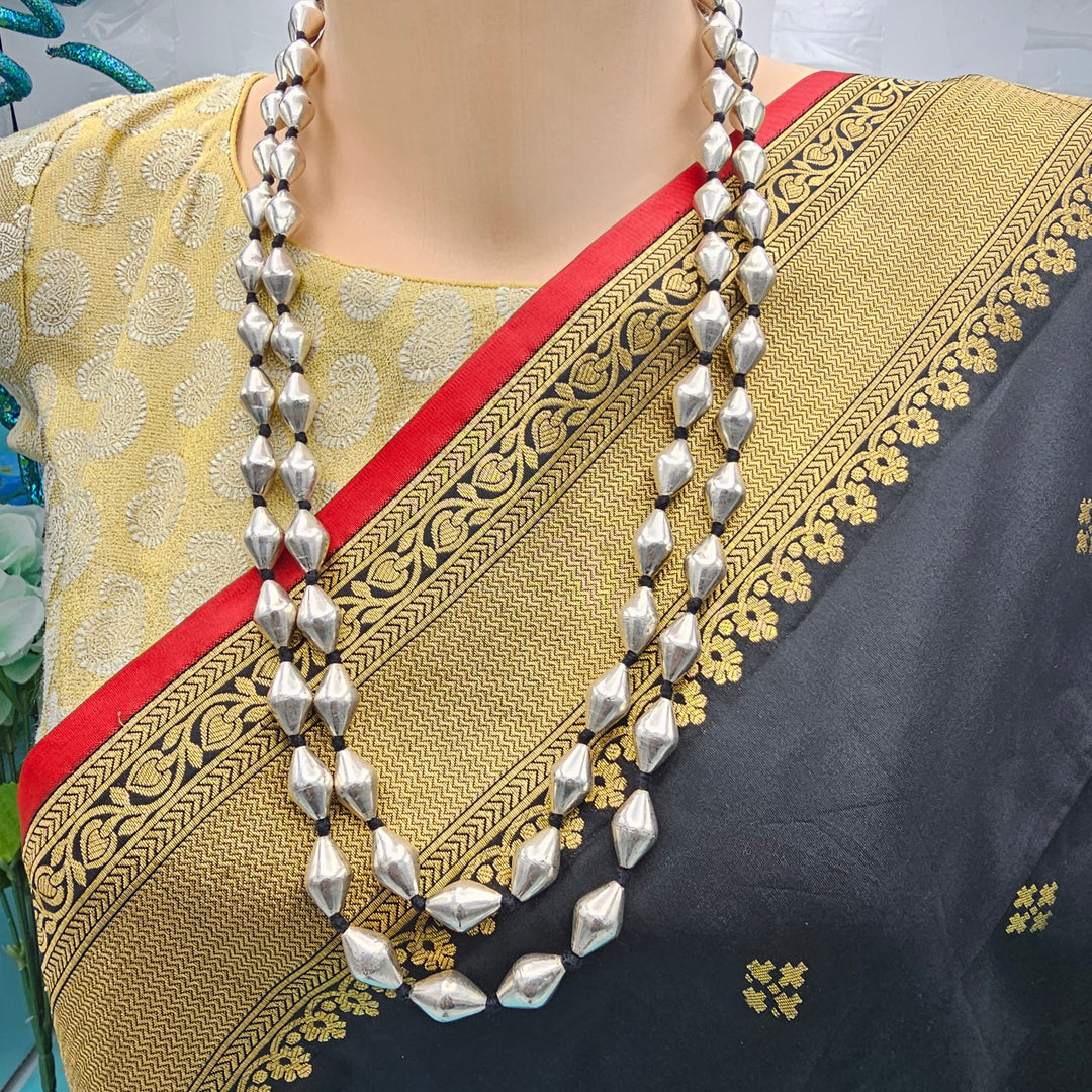 Silver Dholki Necklace