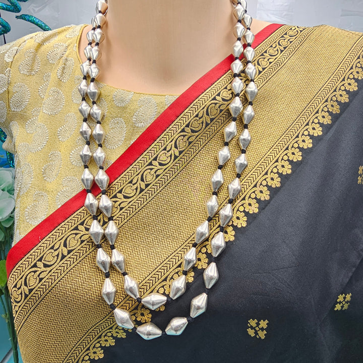 Silver Dholki Necklace