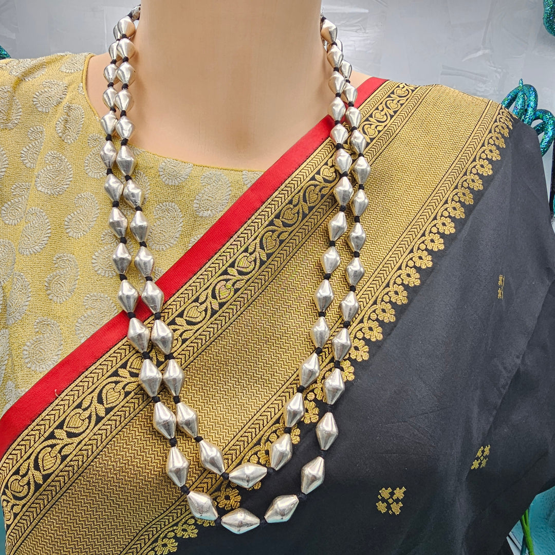 Silver Dholki Necklace