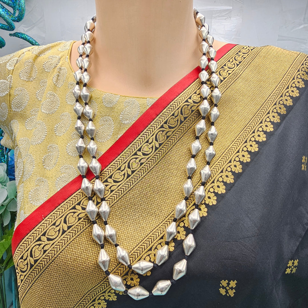Silver Dholki Necklace