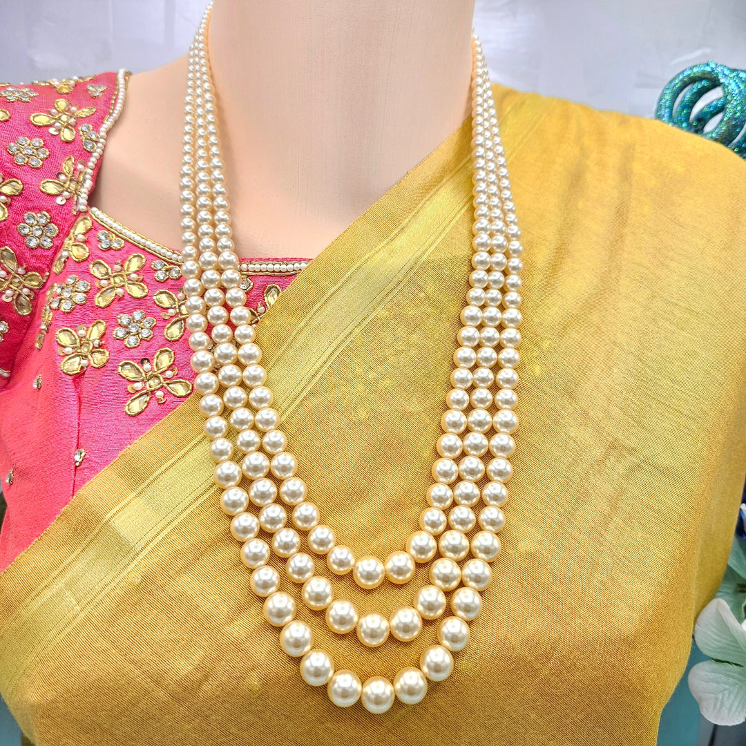24" Swarovski Pearls Chain