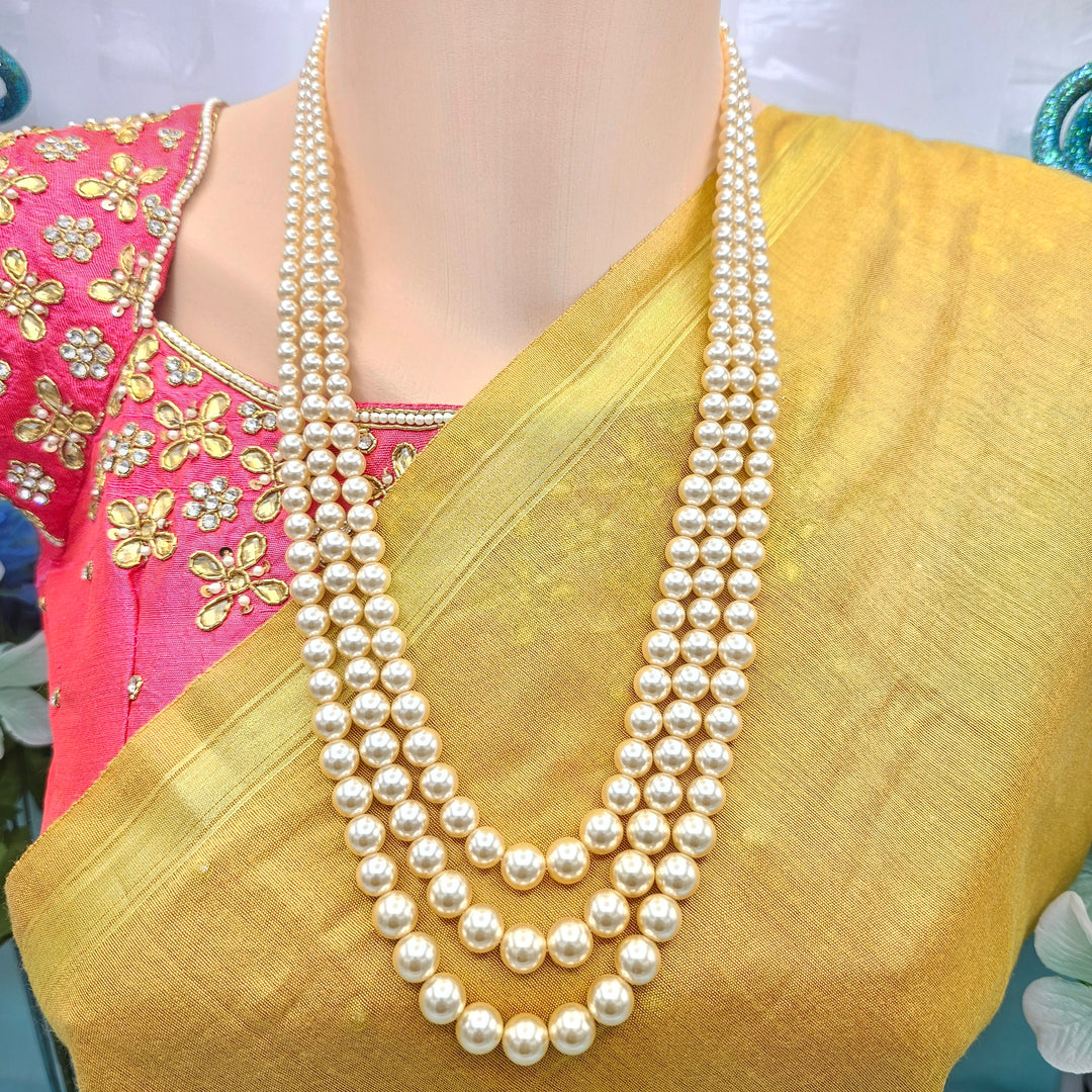 24" Swarovski Pearls Chain