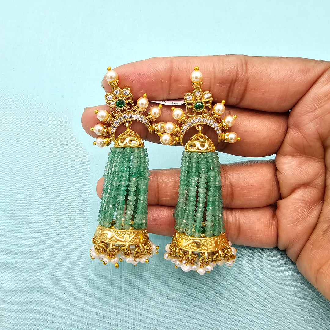CZ Beads Jhumka