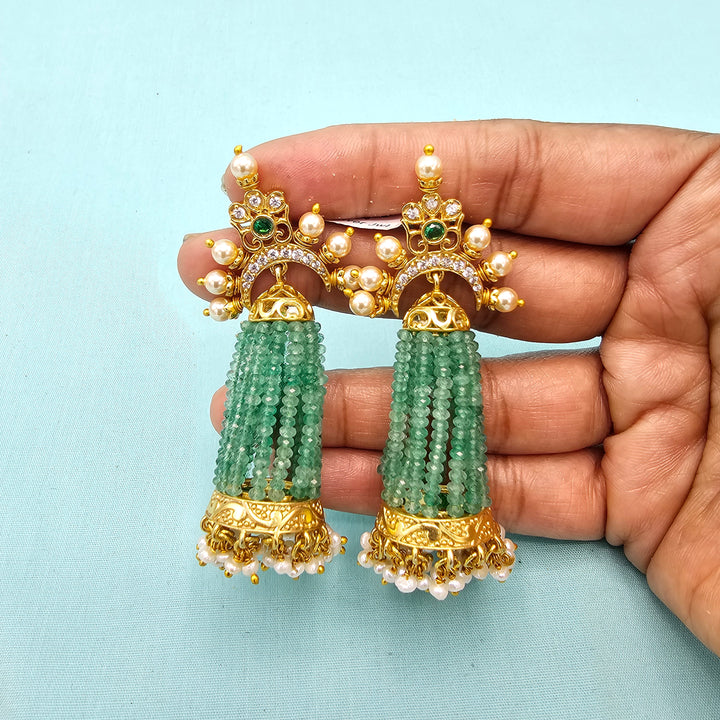 CZ Beads Jhumka