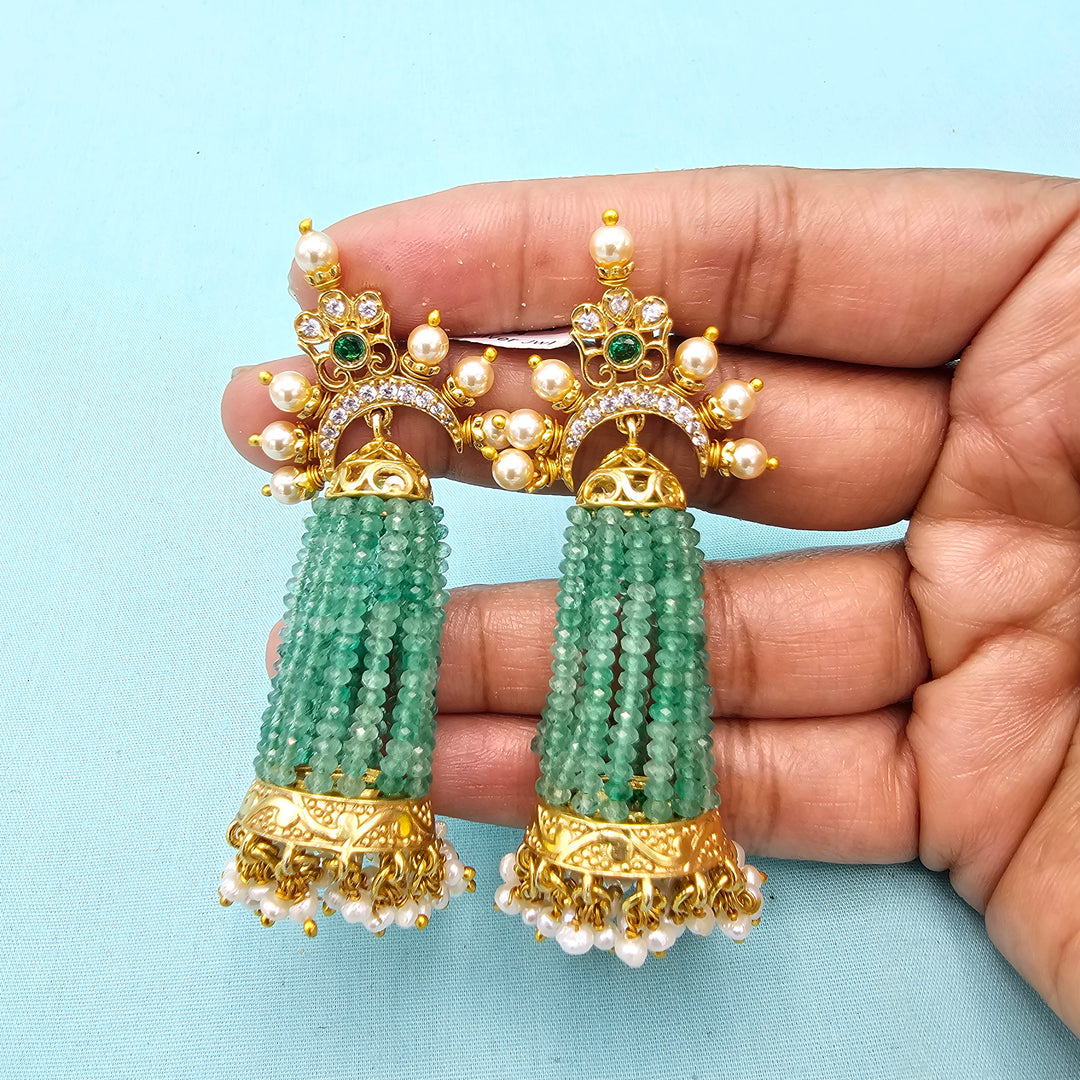 CZ Beads Jhumka