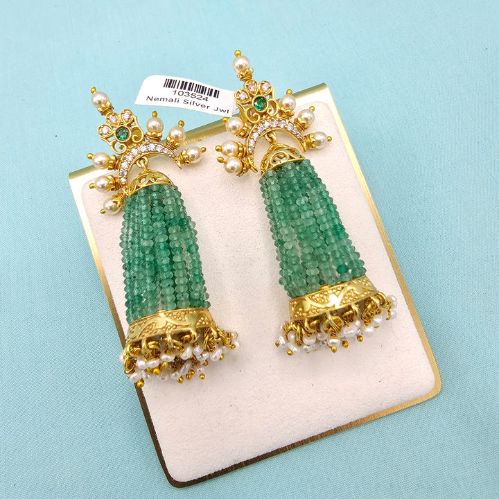CZ Beads Jhumka