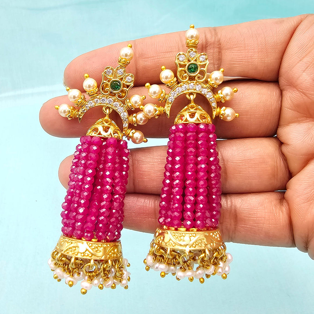 CZ Beads Jhumka