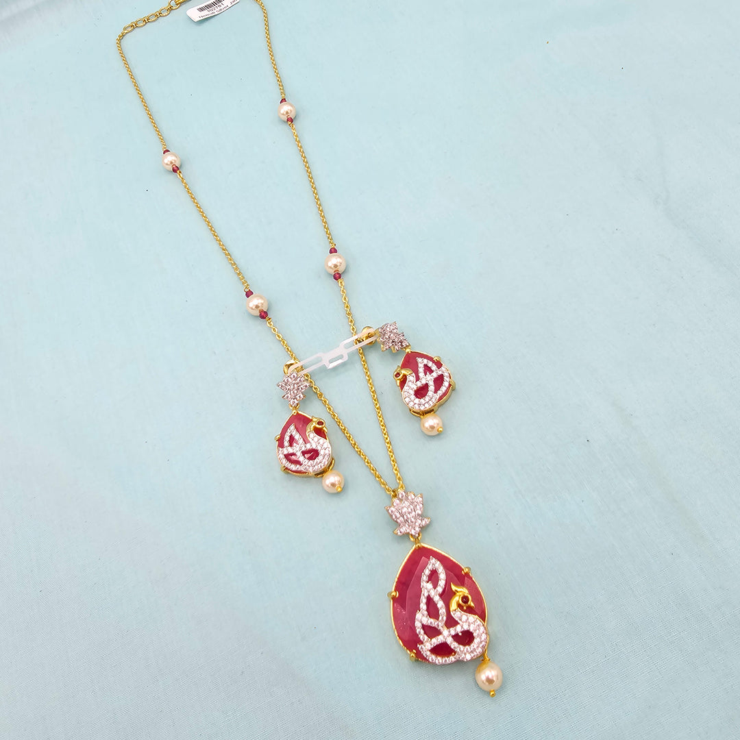 Silver Chains/ Pendant Set