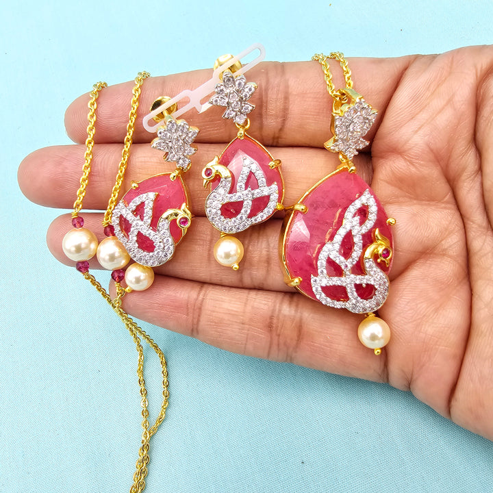 Silver Chains/ Pendant Set
