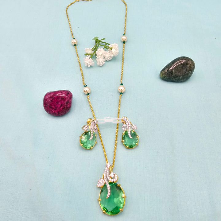 Silver Chains/ Pendant Set
