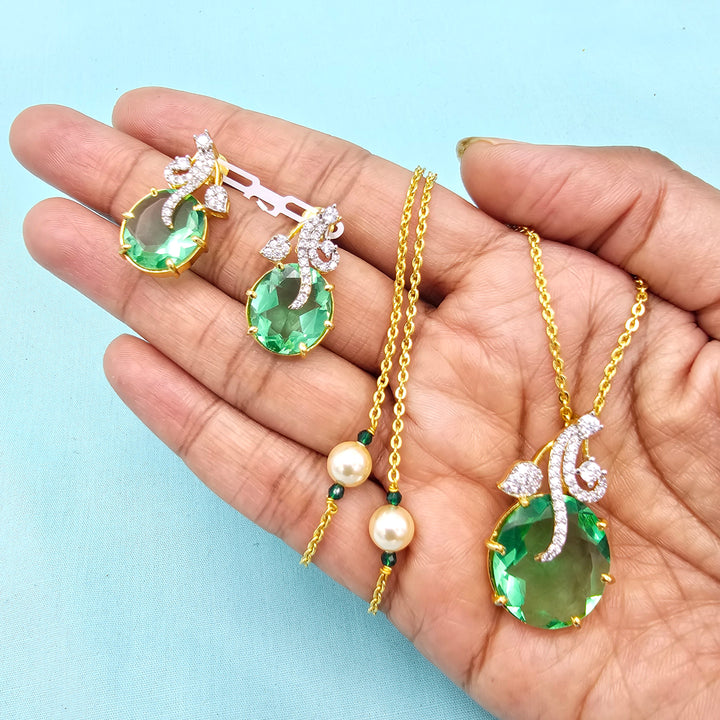 Silver Chains/ Pendant Set