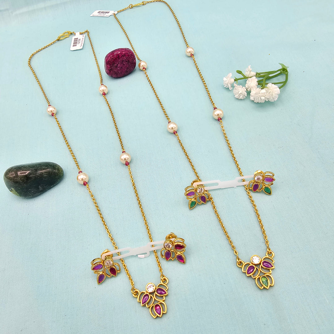Silver Chains/ Pendant Set