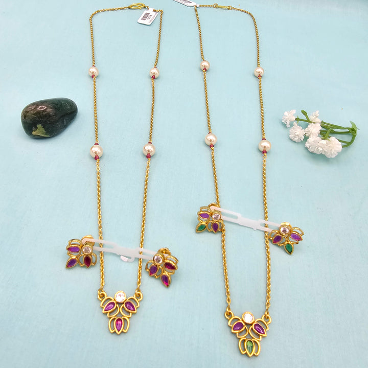 Silver Chains/ Pendant Set
