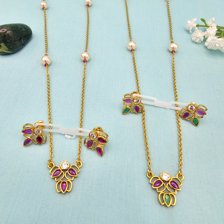 Silver Chains/ Pendant Set
