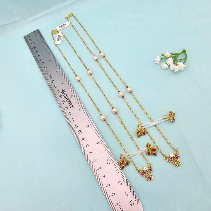 Silver Chains/ Pendant Set