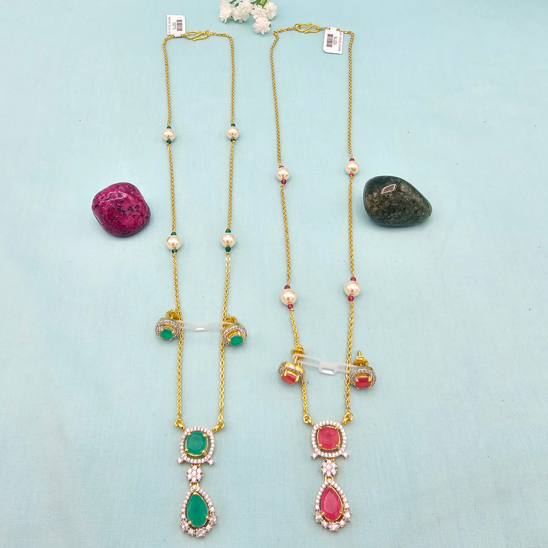 Silver Chains/ Pendant Set