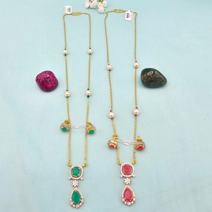 Silver Chains/ Pendant Set