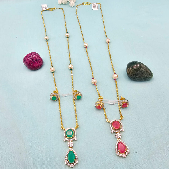 Silver Chains/ Pendant Set